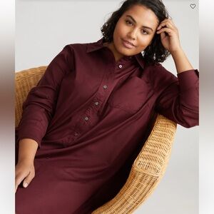 Perfect Tencel Chambray Shirt Dress